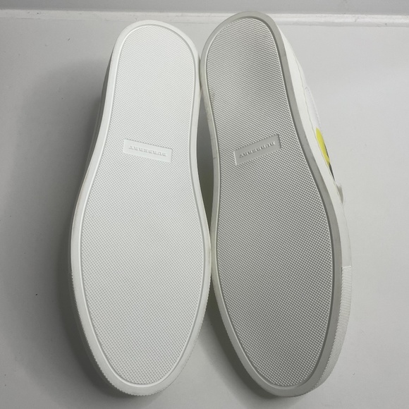 Burberry White Yellow Graffiti Logo Sneakers Italy Size 43 ITLE0SH074CAS - Picture 13 of 13